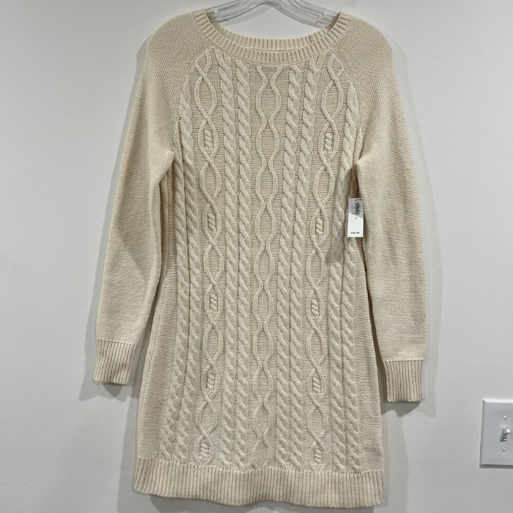 Old Navy Cable knit dress cream new with tag Size Medium